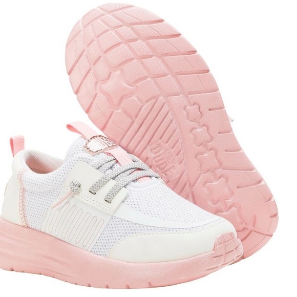 Hey Dude Other - Hey Dude Sirocco Play Pink/White Sneakers Youth NWT